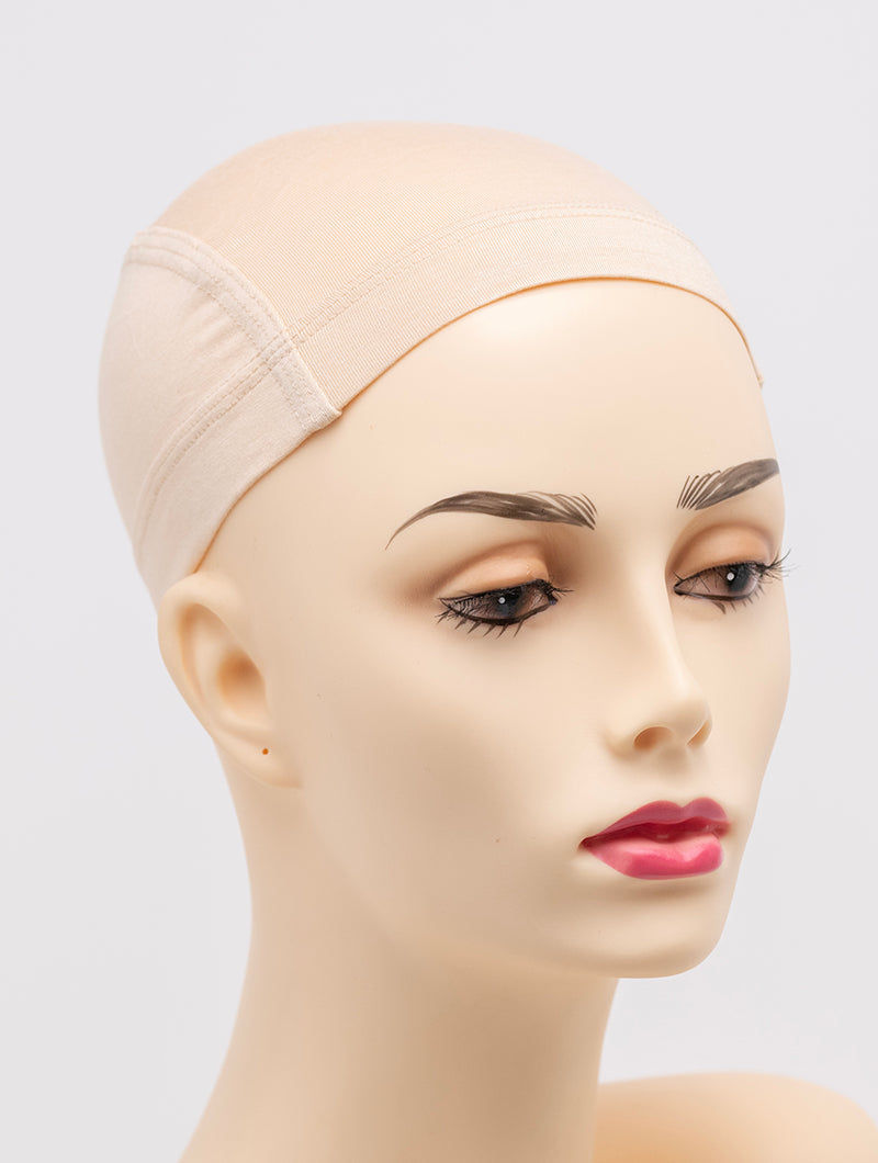 Bamboo Wig Cap Liner:Silicone Grip, Beige