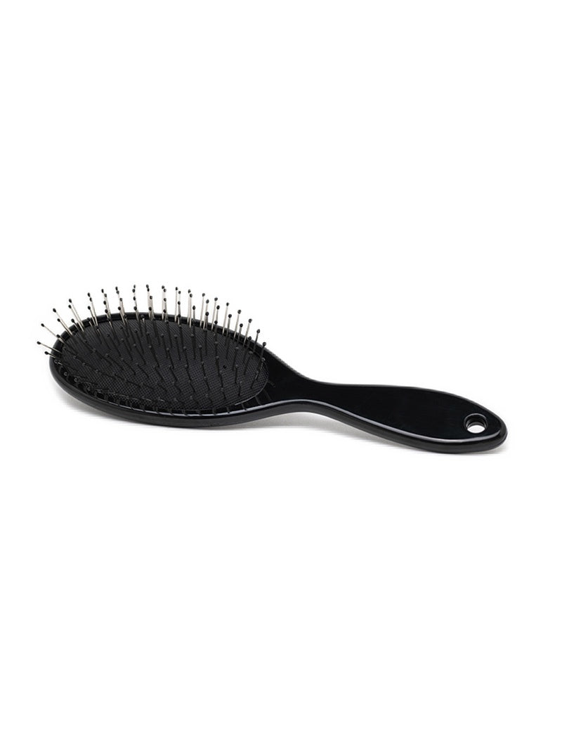 Black Envy Wigs brush against white background