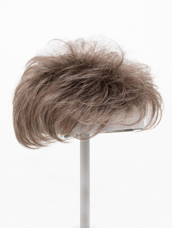 Spiky Hair Topper on wig stand