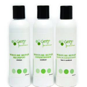 Bottle of Envy wigs shampoo and conditioner