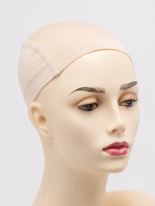 Bamboo Wig Cap Liner:Silicone Grip, Beige