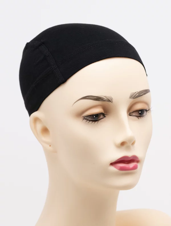 Bamboo Wig Cap Liner:Silicone Grip, Black