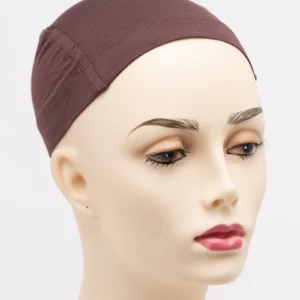 Bamboo Wig Cap Liner:Silicone Grip, Brown