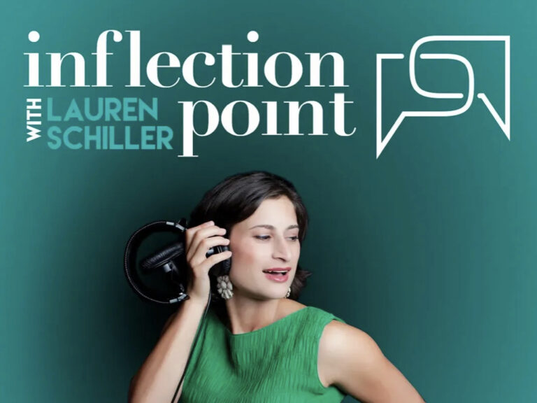 Inflection Point Podcast with Lauren schiller Graphic